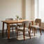 Ensemble de 2 chaises de salle à manger sans accoudoirs Modern, brun, pieds en bois massif - Chaises d'appoint polyvalentes pour la salle à manger, la cuisine ou le salon