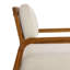 Fauteuil d'extérieur en bois avec coussins