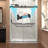 Reversible Installation Double Bypass Sliding Shower Door-127317982