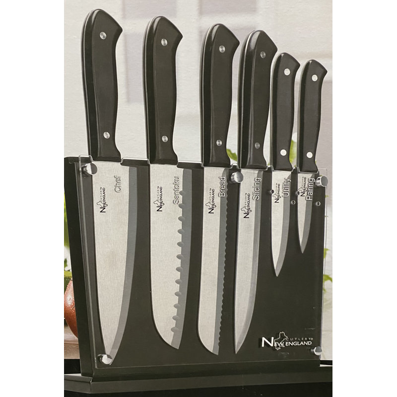New England Cutlery 7 Piece Stainless Steel Assorted Knife Set