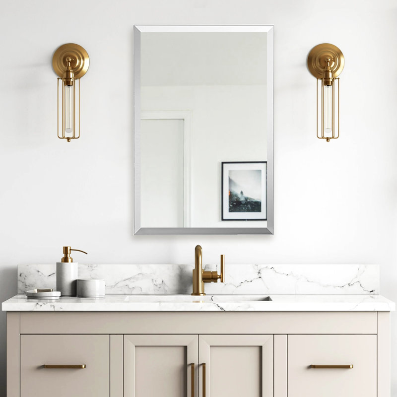 Selig Flat Wall Mirror, 76.2cm H x 55.9cm W