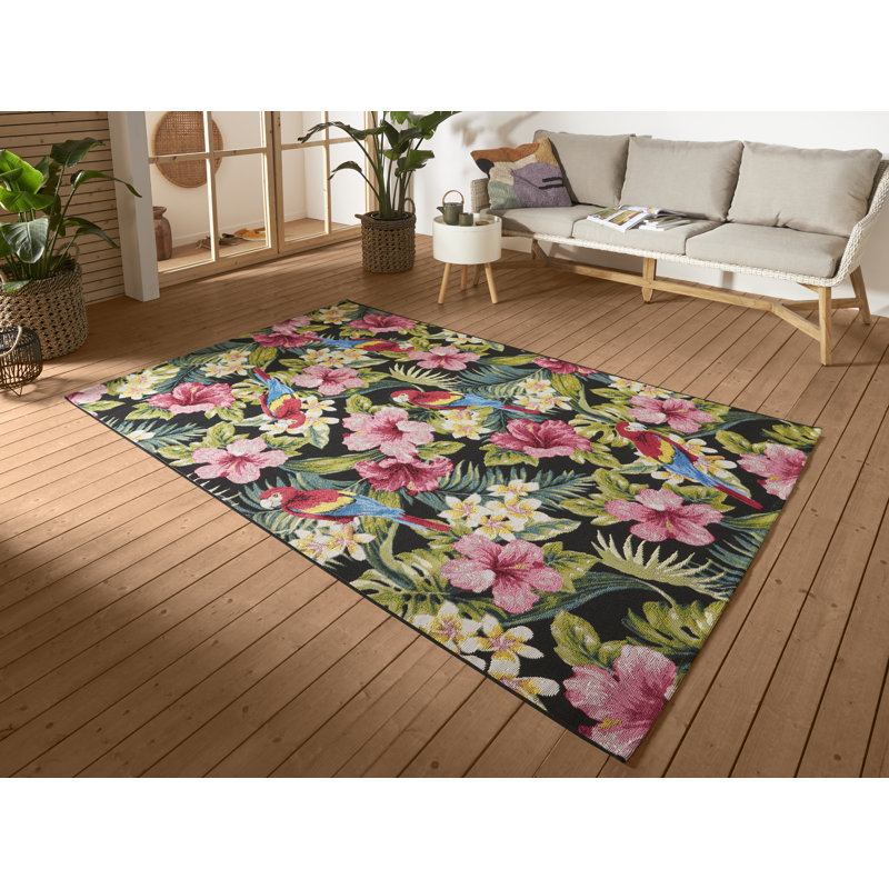 Feeling Green/Pink Indoor/Outdoor Rug, Runner 80 x 165cm
