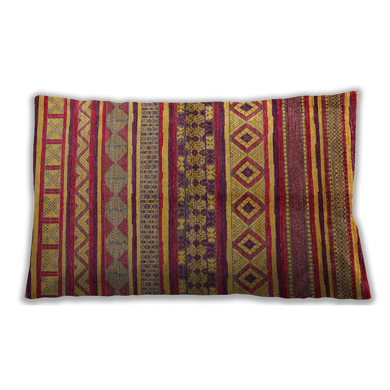 Kusilvak Striped Outdoor Throw Pillow