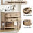 Encino 30" Single Bathroom Vanity Cabient With Carrara White Quartz Top, Sink & Backsplash. Light Oak. Pre-Assembleb-1598363527-1598363546