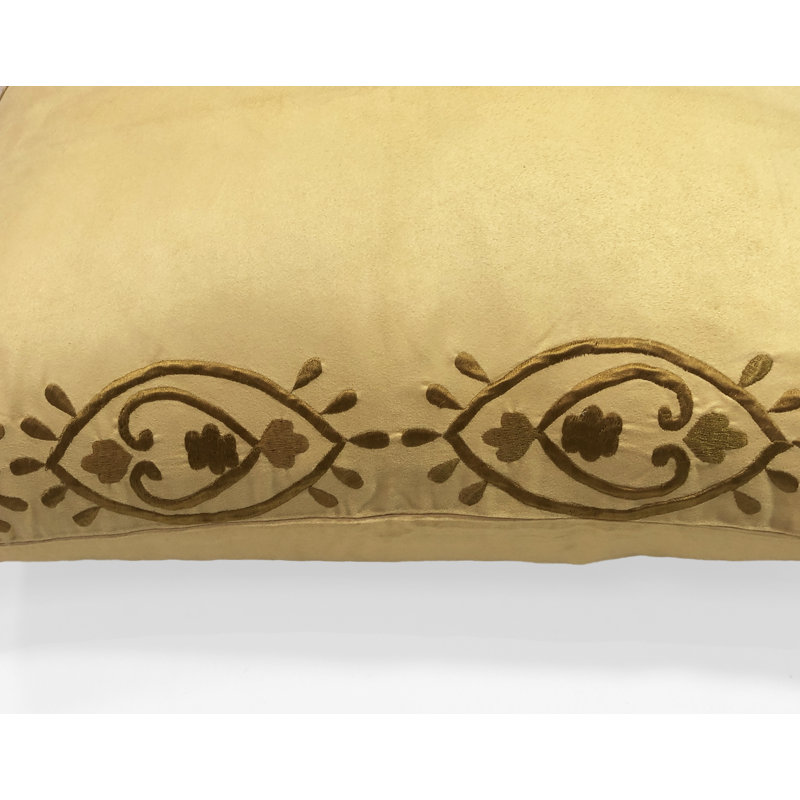  Housse de coussin carré et insert, Doré