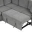 Canapé-lit modulaire convertible en L de 109,1 po avec canapé-lit et canapé-lit en U-262097272