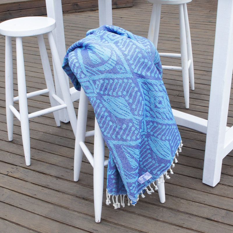  Serviette de plage Evil Eye, Abstrait bleu