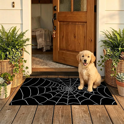  Tapis d'entrée antidérapant pour l'extérieur, 24 po x 36 po, toile d'araignée minimale