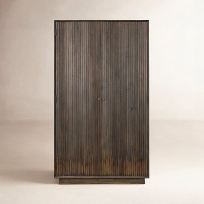 Mango Reeded Accent Cabinet