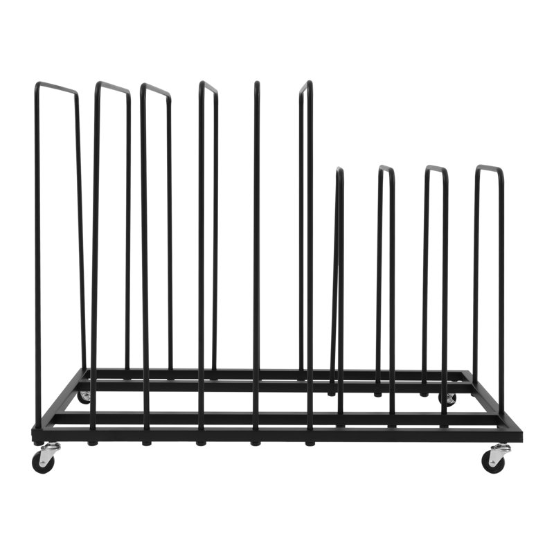 Artwork Storage Stand With Wheels, Black