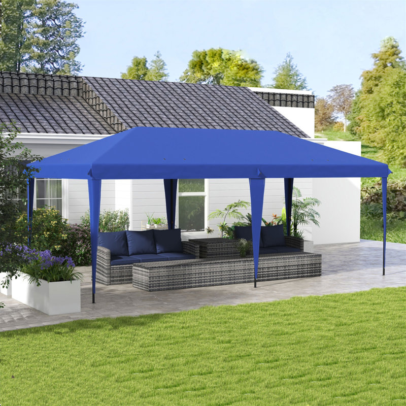 10' X 20' Pop Up Canopy Tent, Upgraded Heavy Duty Tents For Parties, Outdoor Instant Gazebo Sun Shade Shelter With Carry Bag, For Catering, Events, Wedding, Backyard BBQ