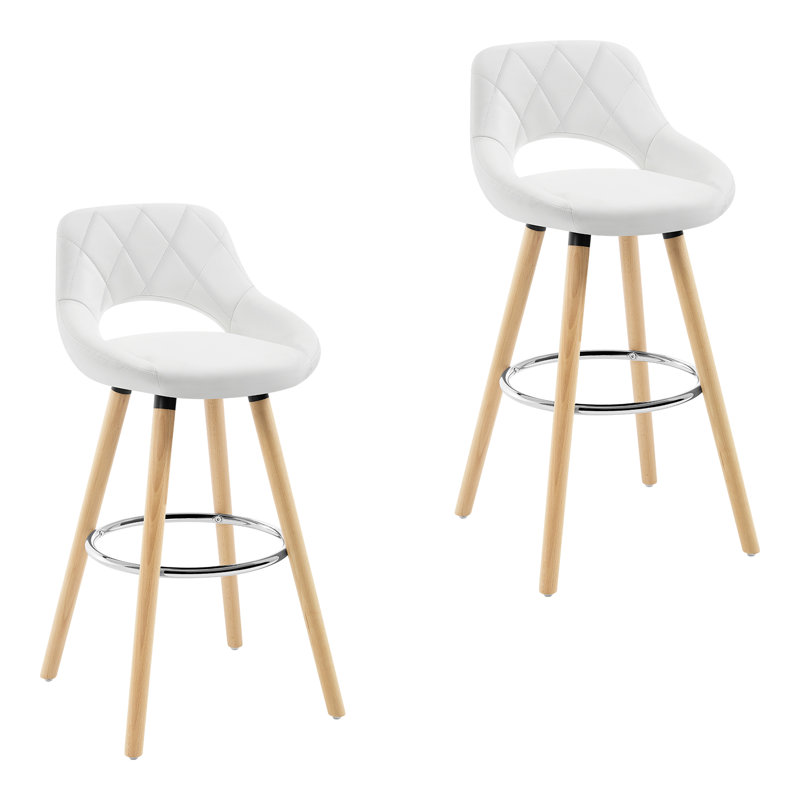 Thierry 68cm Bar Stool, White, 2