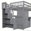 Bureau et garde-robe - Lit mezzanine multifonctionnel peu encombrant-108933549-108933547
