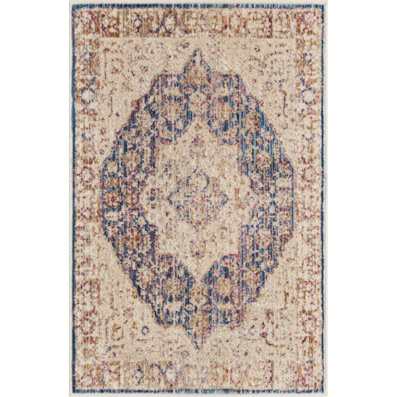 Tapis gris Canora Regalia Deepa, Rectangle 2 pi x 3 pi
