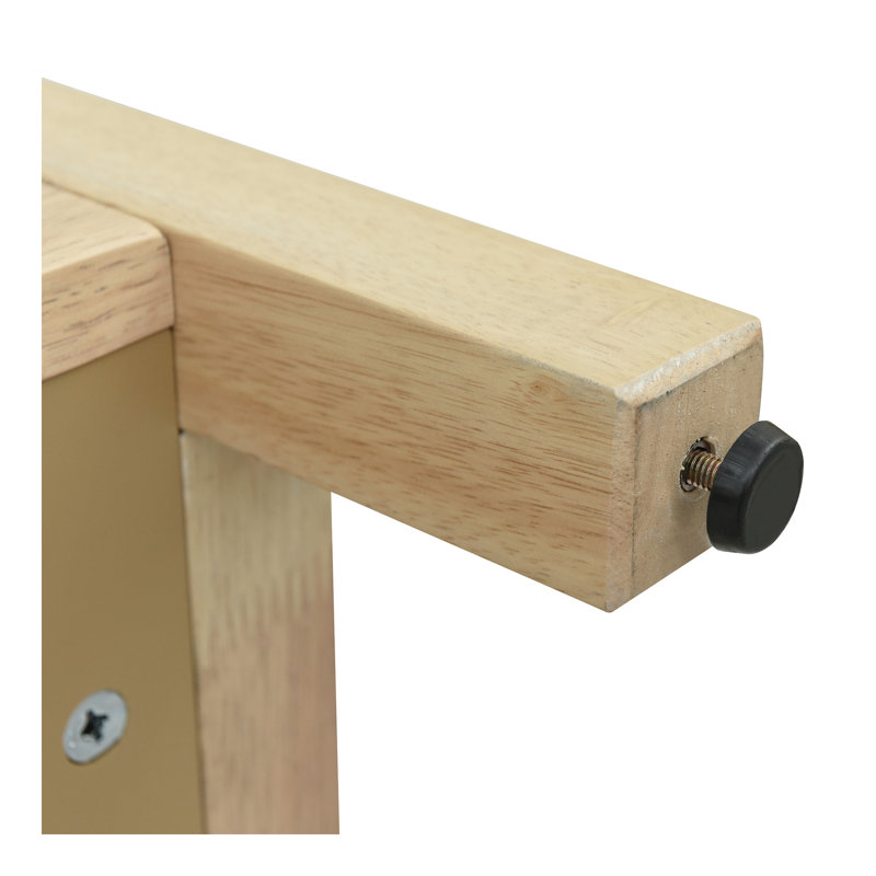 Armoire de rangement en rotin de style bohémien avec structure en bois massif, buffet avec tablettes réglables à 3 positions pour le salon et la salle à manger, conception à pousser sans poignée (naturel)