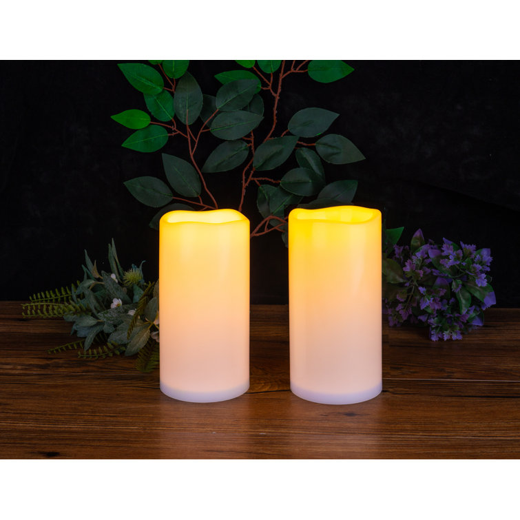 Resin Unscented Pillar Candle