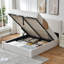 Lit plateforme tapissier avec rangement Braya Luxury Boucle-123040674-123040675