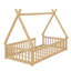 Lit simple en forme de tipi avec garde-corps-933444839