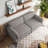 Vontavious 90.3'' Square Arms Sofa-1466095407