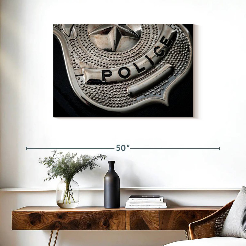 Lelar Policeman Badge, 24" H x 36" W