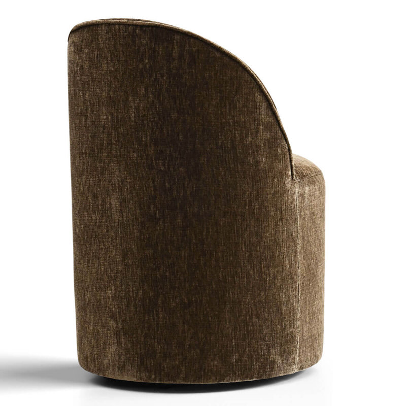 Meuble-lavabo pivotant avec roulettes cachées Chenille, Brun