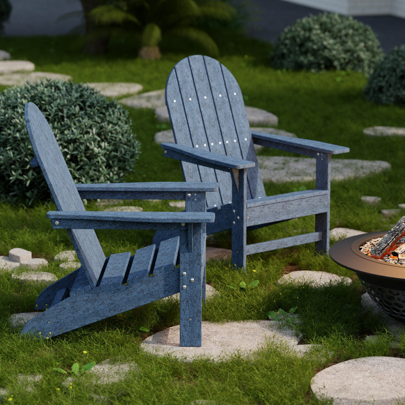 Freedom 4-Piece Traditional Adirondack Conversation Set, Patriot Blue