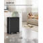 Kitchen Bin, 2×15 L/2×30 L/3×18 L Pedal Bin for Recycling and Waste, Colored Soft-Close Lid, Stainless Steel Bins with Removable Inner Buckets, Includes 15 Trash Bags-131659608-131659605
