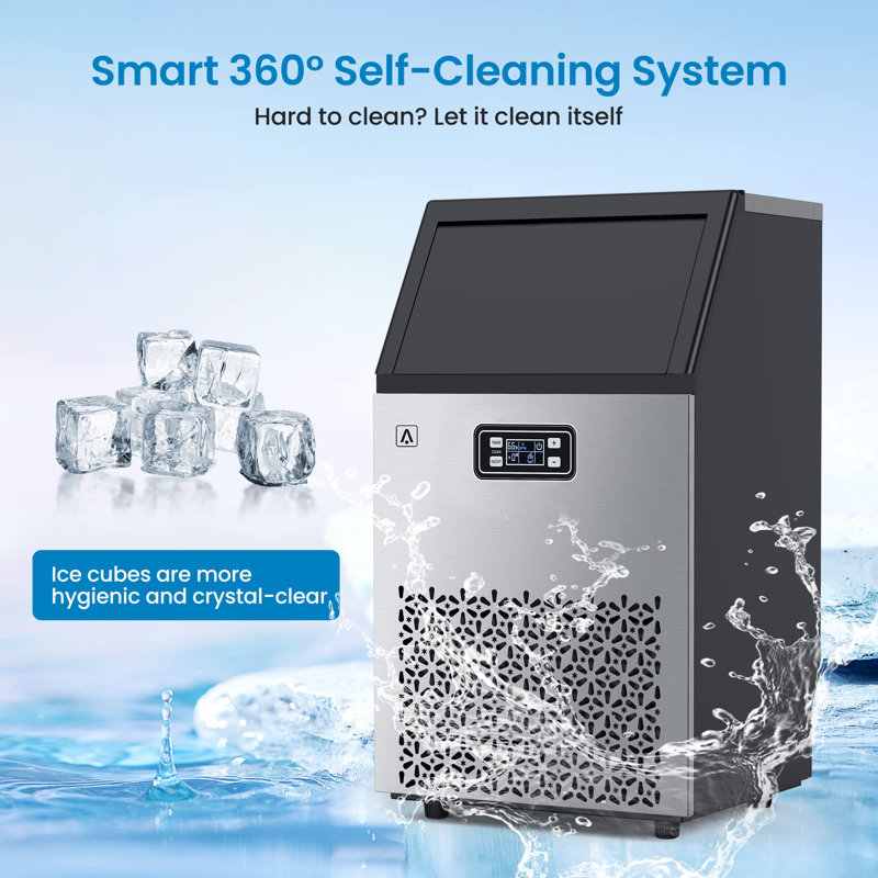 Babevy 150 Lb. Daily Production Nugget Ice Freestanding Ice Maker
