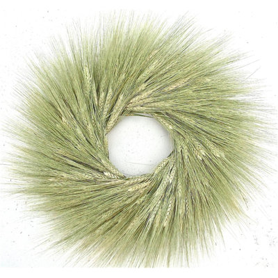 Dried Green Wheat Wreath