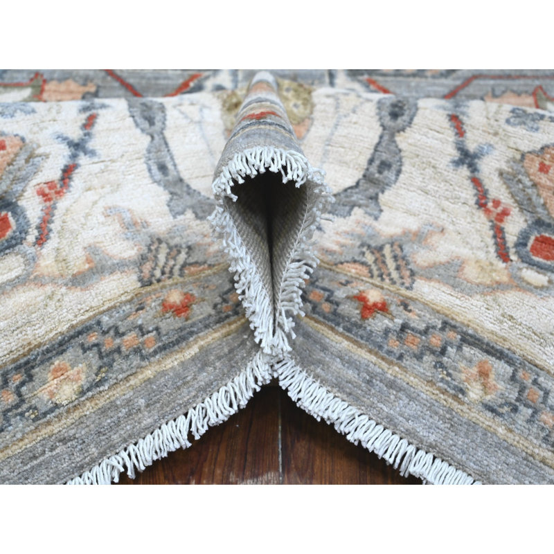 Tapis oriental gris en laine noué à la main 9 pi 2 po x 12 pi Aryana Heris 9CF93B0AA3CE4BD89C37C5913F2B9040