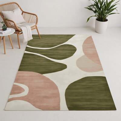 Tapis intérieur et extérieur brun Watercolor