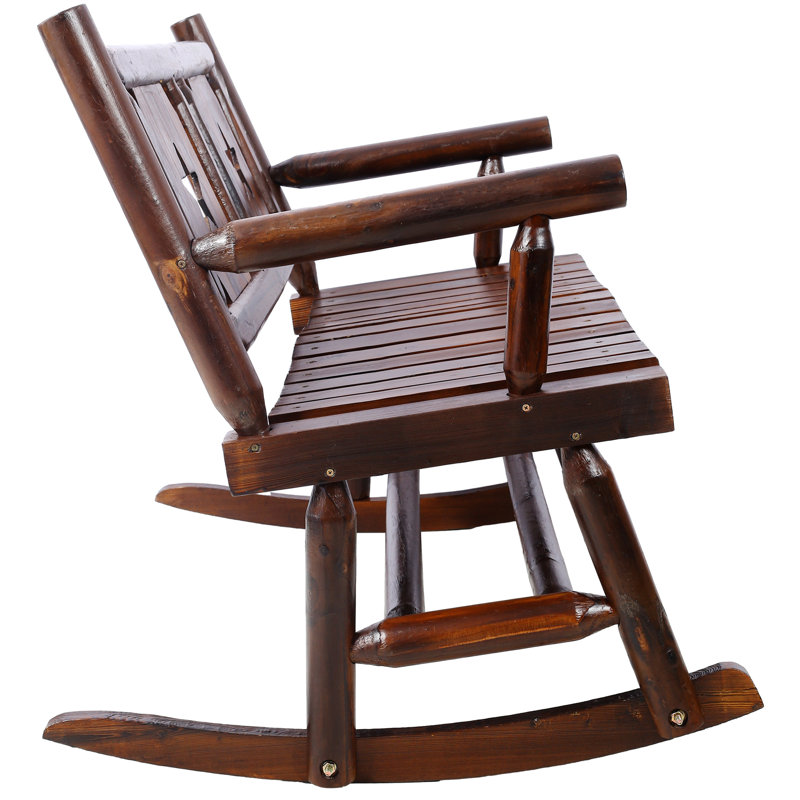Banc d'extérieur en bois pour 2 personnes