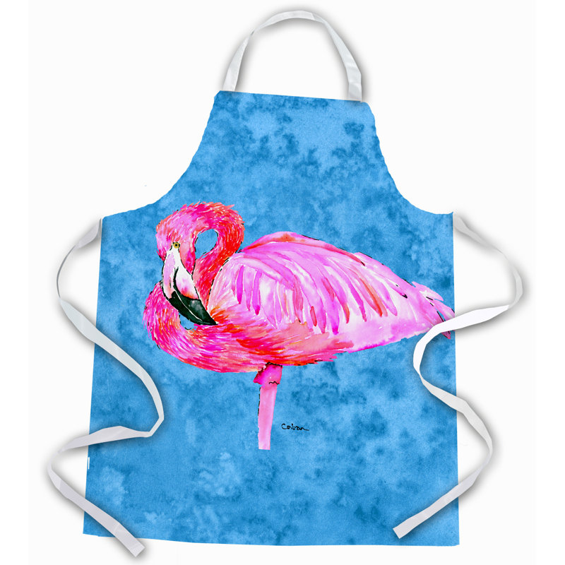 Tablier flamant rose, Jaune