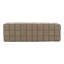 Rousey - Banc en tissu taupe moderne