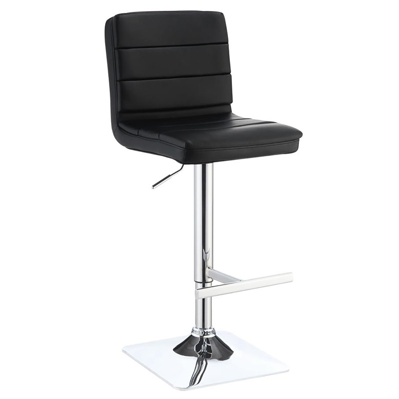 De 2 tabourets de bar contemporains - rembourrés avec un rembourrage élégant et un repose-pieds carré complet avec repose-pieds réglable en hauteur pour une utilisation polyvalente dans un ajout chic à la décoration