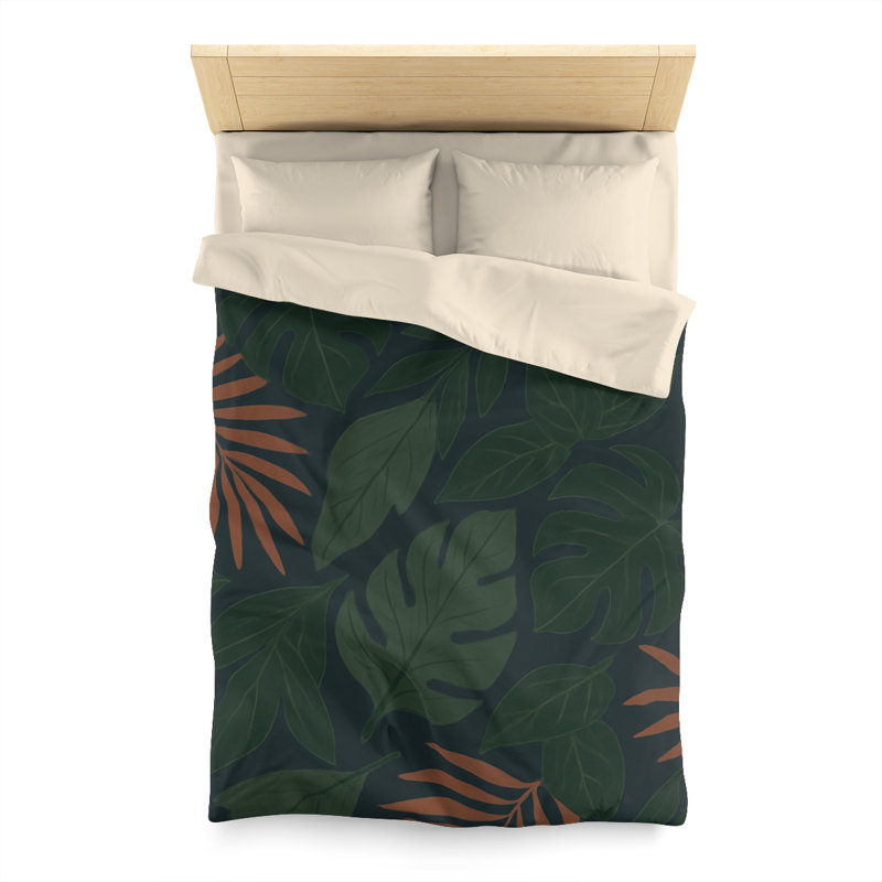 Microfiber Duvet Cover Boho Style, Design 62, Cream, Twin Duvet Cover