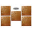 American Tin Ceilings Motif 2 pi x 2 pi (24 po x 24 po) panneaux de métal en étain avec dosseret - Magnifiques pièces florales et diamants arqués (couvre 20 pieds carrés)-53118772