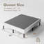 14" high metal box spring with Frabric foot cover, sturdy bed base, easy assembly-1382555293