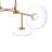 6-light Glass Linear Island Chandelier-1189815919