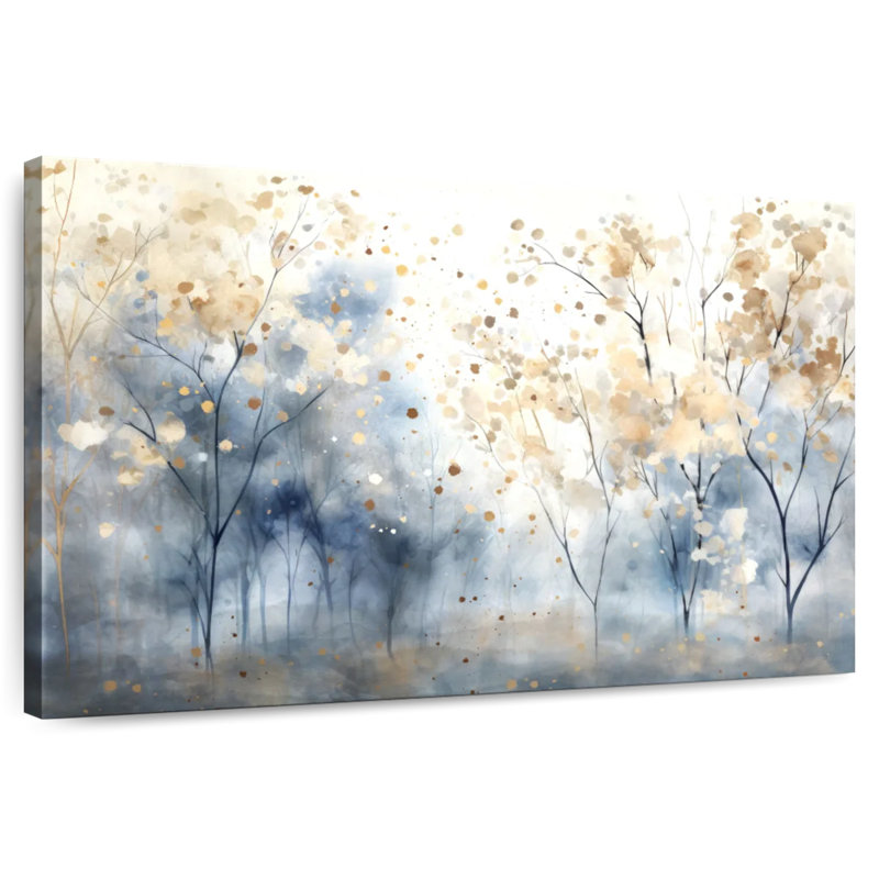 Forêt bleue mouchetée II, H 24 po x l 36 po
