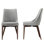 Chaise d'appoint en lin Leonitus