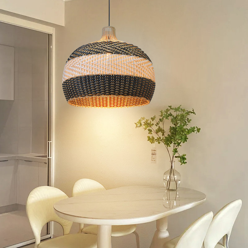 Luminaire suspendu dôme gris clair Apergis 1, H 19,68 po x l 19,68 po x P 19,68 po
