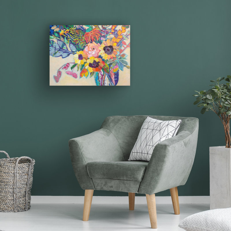Art sur toile «Fabulous Florals» par Elizabeth St. Hilaire, H 14 po x l 19 po x P 2 po