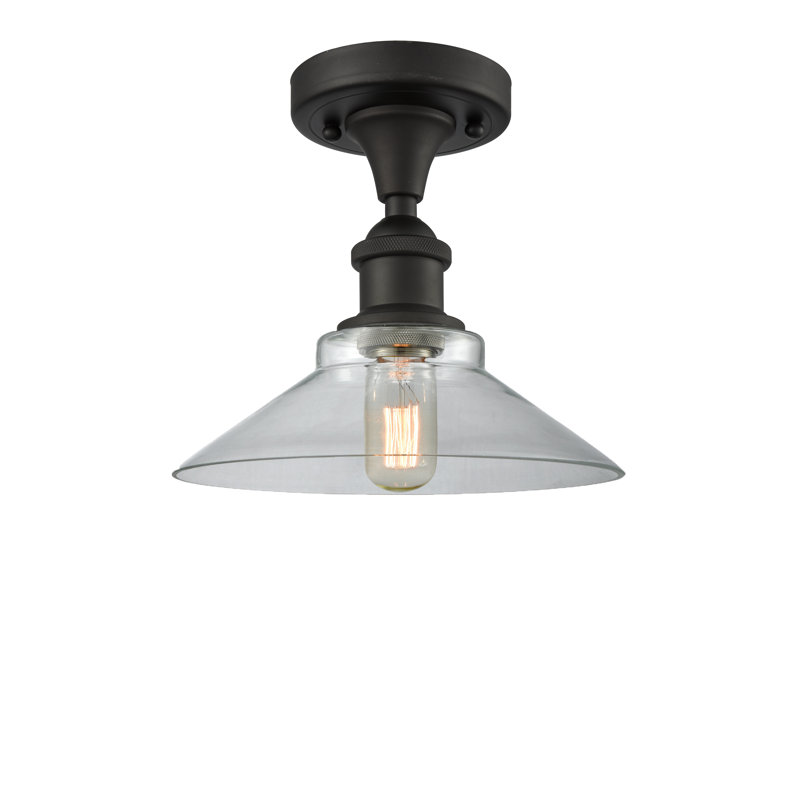 Naya Glass Semi Flush Mount, Oil Rubbed Bronze