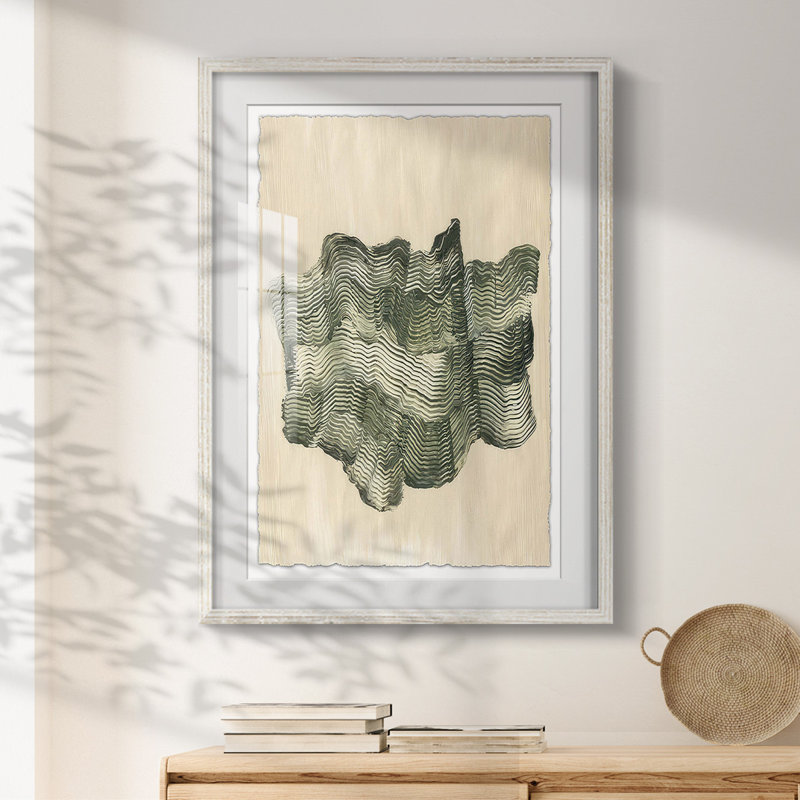 Chlorophylle II - impression encadrée, H 28,5 po x l 20,5 po, Blanc