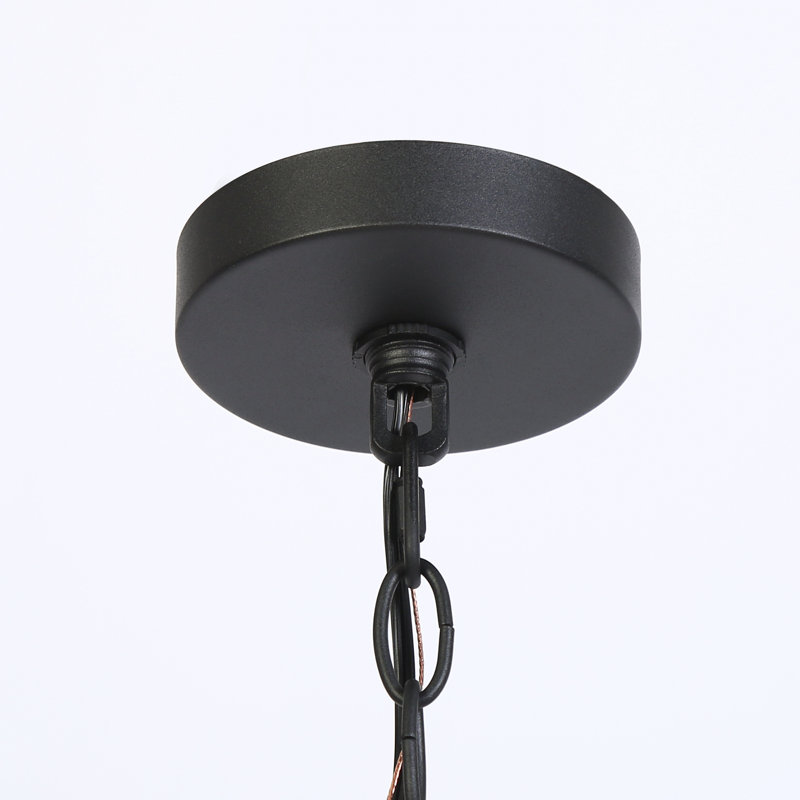 Luminaire suspendu en verre grainé 1 lumière