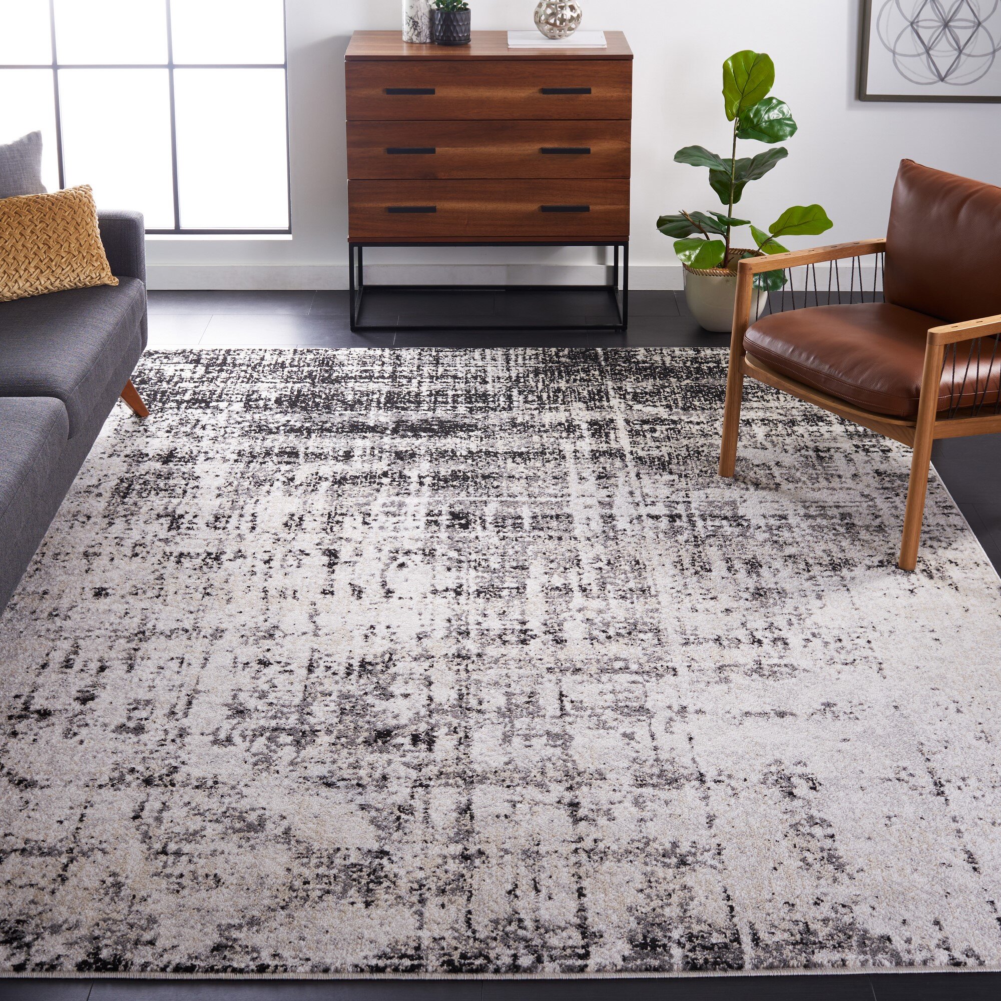 Kailianna Abstract Beige Area Rug 17 Stories Rug Size: Rectangle 6' x 9