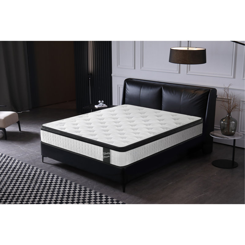 Matelas hybride à ressorts ensachés 12 pouces Oeko-Tex100