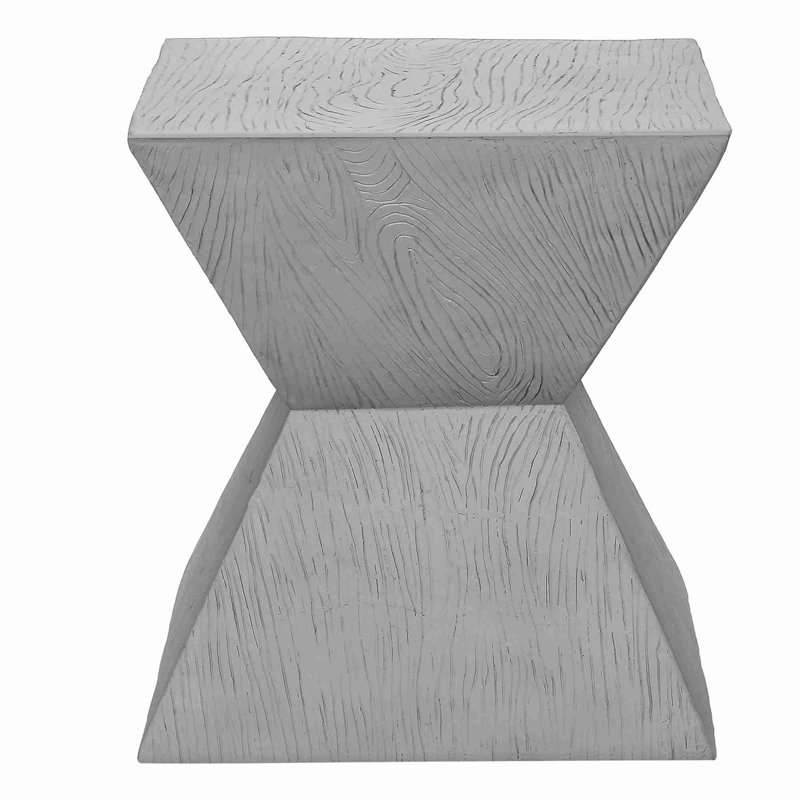 Table d'appoint moderne résistante aux intempéries MgO, Gris