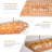 14 - Light Dimmable Modern Gold Rectangular Chandeliers Amber Glass Kitchen Island Lights